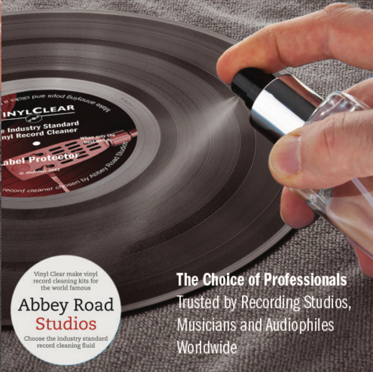 Zero Alcohol Vinyl Record Cleaning Kit Vinyl Clear