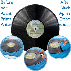 professional lp record cleaner solution : antistatic vinyl record restoration & cleaning kit (250ml). enjoy click free, crystal clear sound.