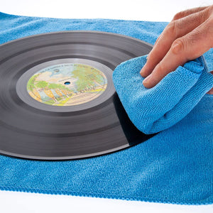 professional lp vinyl record solution - antistatic record restoration & cleaning kit (250ml) with stand, full sized microcloths & stylus cleaner fluid
