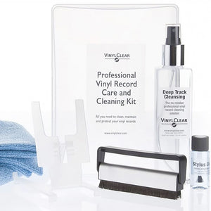 professional vinyl record cleaning kit - clean, protect & restore your lp record collection in a beautiful presentation box.